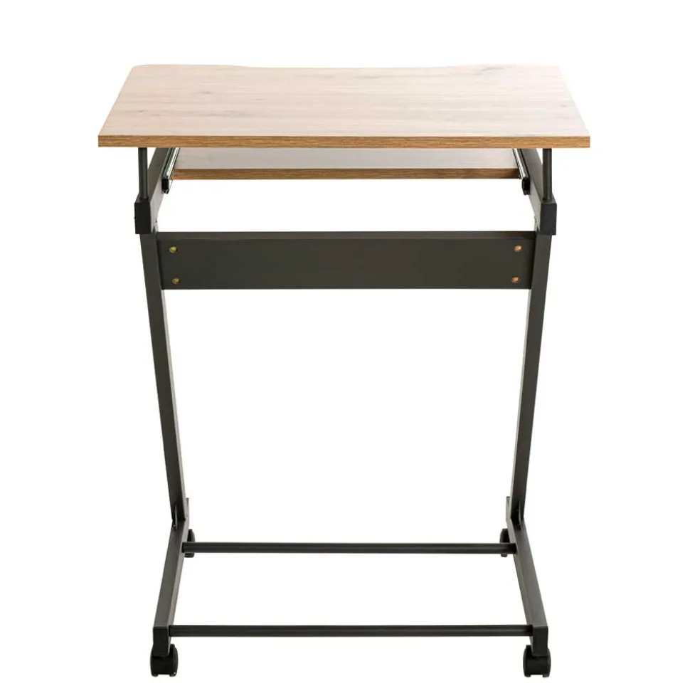 60x75x49 Mobiler Computertisch in Eiche Optik - Matanzas