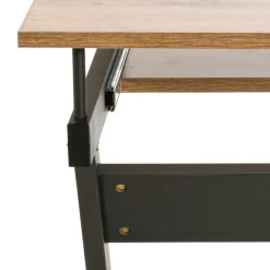 60x75x49 Mobiler Computertisch in Eiche Optik - Matanzas