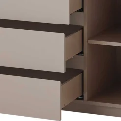 150x86x40 Moderne Kombi-Kommode in Taupe - Anja