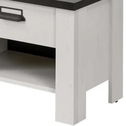 60x46x39 Nachtkommode mit Fach und Schublade - Tramos