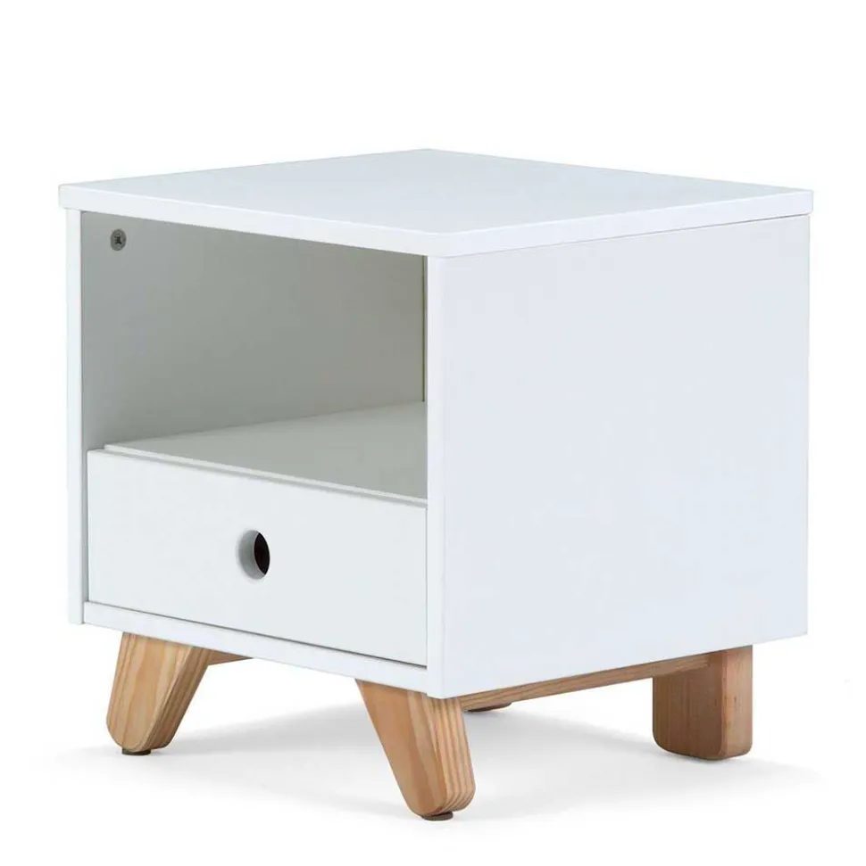 40x40x35 Nachtschrank mit Fach & Schublade - Kinfada