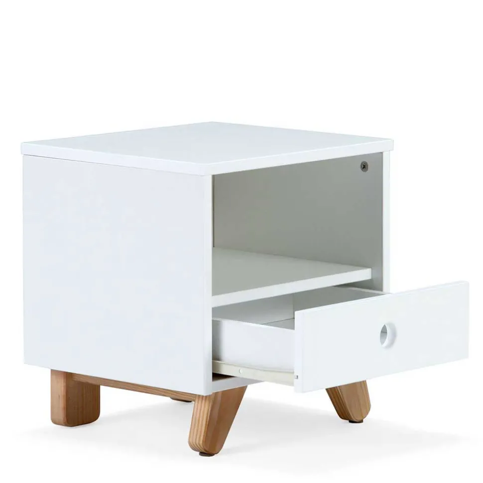 40x40x35 Nachtschrank mit Fach & Schublade - Kinfada