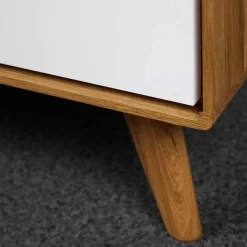 47x33x30 Nachttisch mit Schublade in Weiß - Diesta