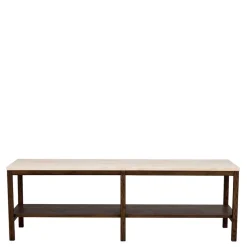 140x45x40 Offenes Regal in Beige Travertin - Calumha