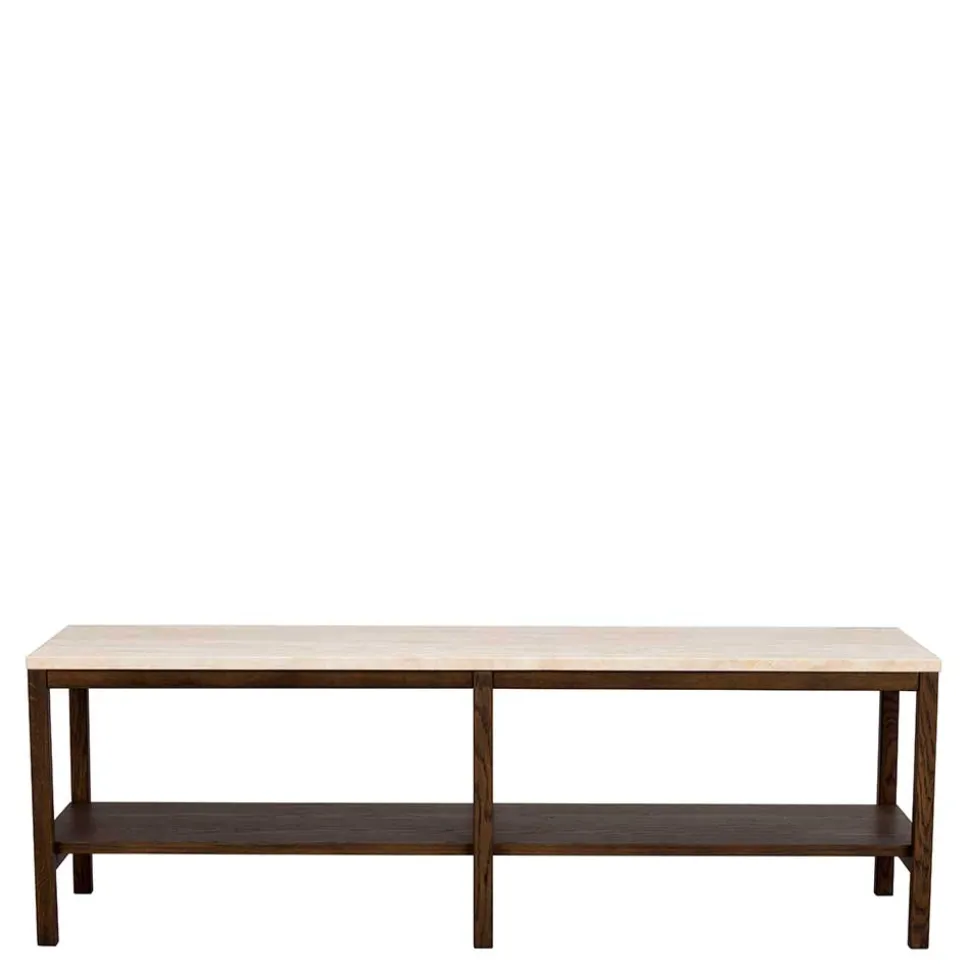 140x45x40 Offenes Regal in Beige Travertin - Calumha