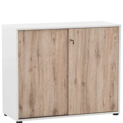 100x84x41 Office Schrank mit Schiebetüren - Laganzo