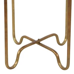 41x51x41 Orient Beistelltisch mit Spiegelglas - Delamaro