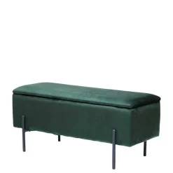 95x46x37 Polsterbank in Grün Samt - Vongura