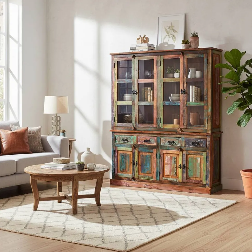 160x190x40 Recyclingholz Anrichte im Shabby Chic - Jamaica