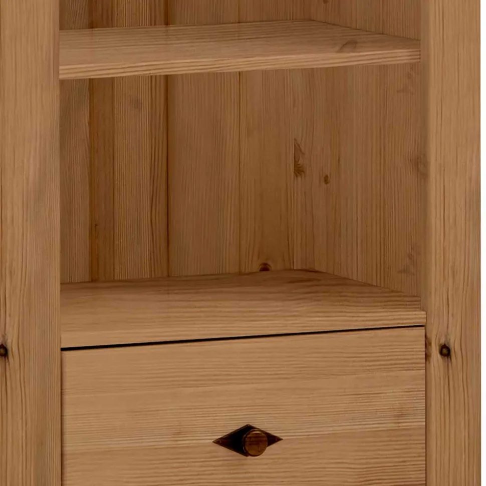 66x203x46 Regal in Kiefer Laugenfarben - Piatra