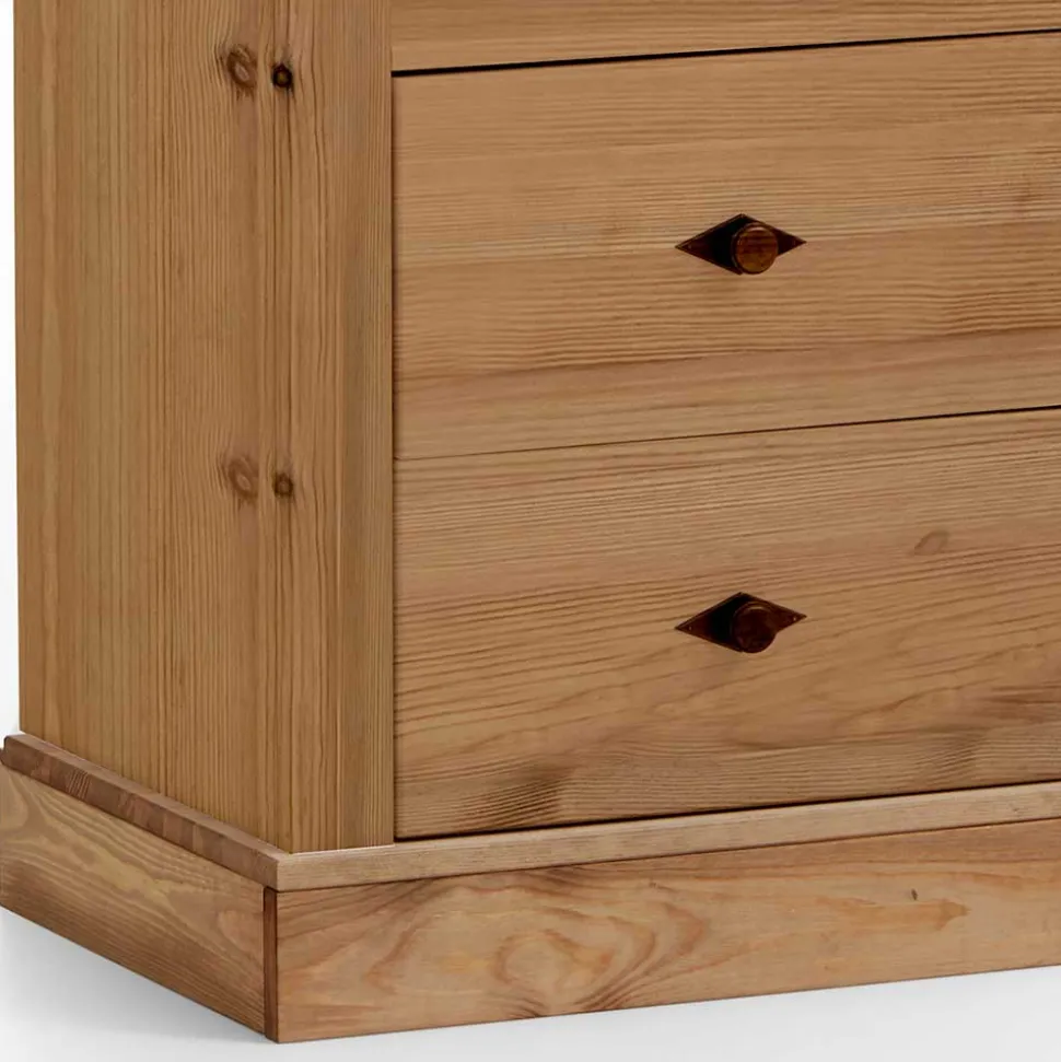 66x203x46 Regal in Kiefer Laugenfarben - Piatra