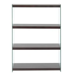 83x113x30 Regal in Walnussfarben MDF - Ucera