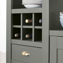 68x207x45 Regal mit Schublade & 11 Fächern - Eylan