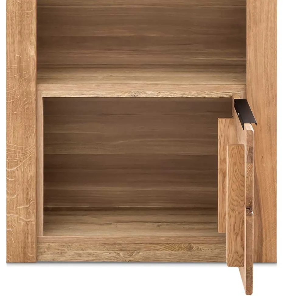 70x141x40 Regal mit Türfach in Eiche - Nelenia