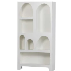 95x180x32 Retro Design Regal in Weiß - Tom