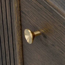 160x75x42 Retro Design Sideboard in Eiche dunkel - Cuzliav