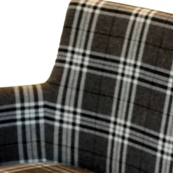 100x90x52 Retro Esszimmerbank in Kariert - Rave