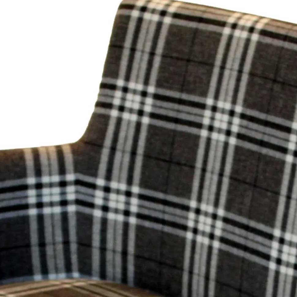 100x90x52 Retro Esszimmerbank in Kariert - Rave