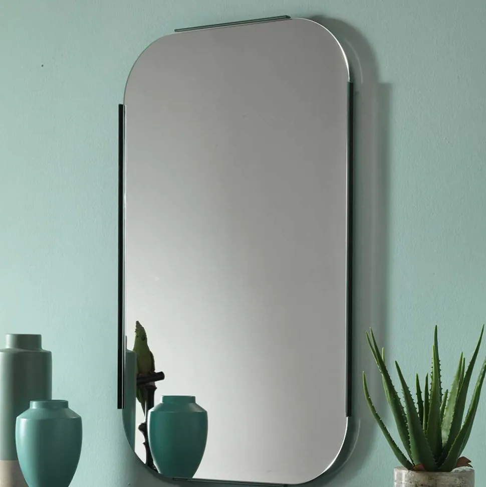 101x61x2 Retro Hängespiegel mit Glasrahmen - Bageria