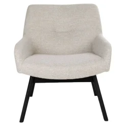 63x73x65 Retro Sessel in Creme Weiß - Solanda