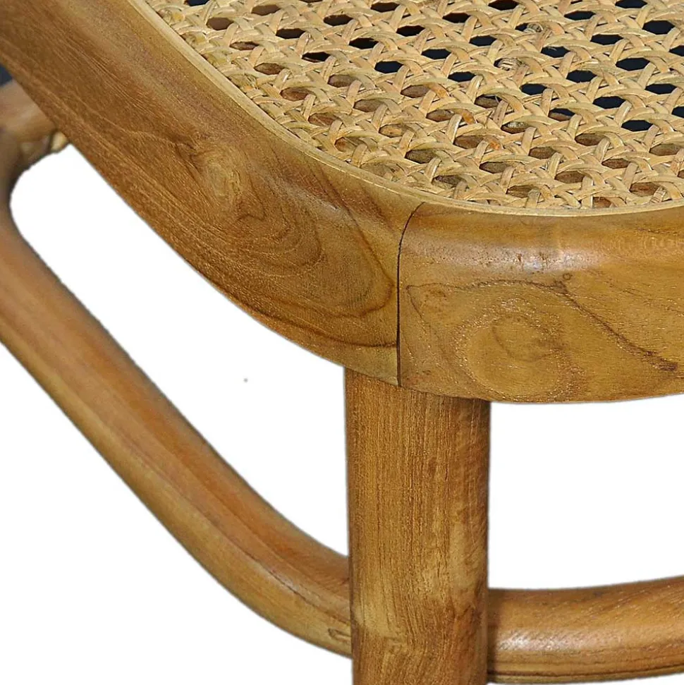 44x93x53 Retrostuhl aus Teakholz - Adne