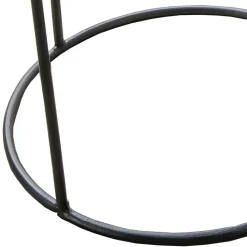 47x58x47 Runder Beistelltisch in Zinkfarben - Ebruar