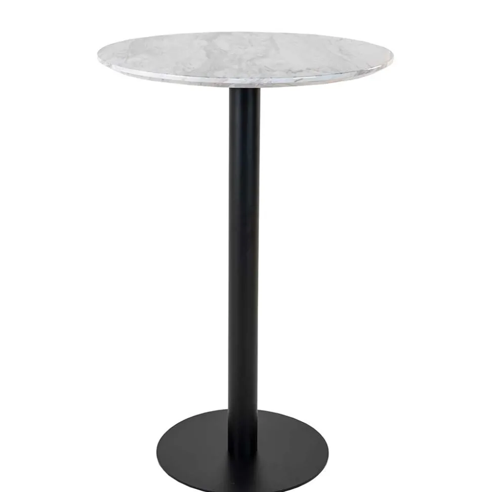 70x105x70 Runder Stehtisch in Marmoroptik - Fredira