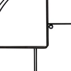 50x50x12 Rundes Wandregal in Schwarz - Anatana