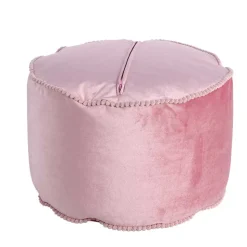 47x32x47 Samt Hocker Pouf in Rosa - Strada