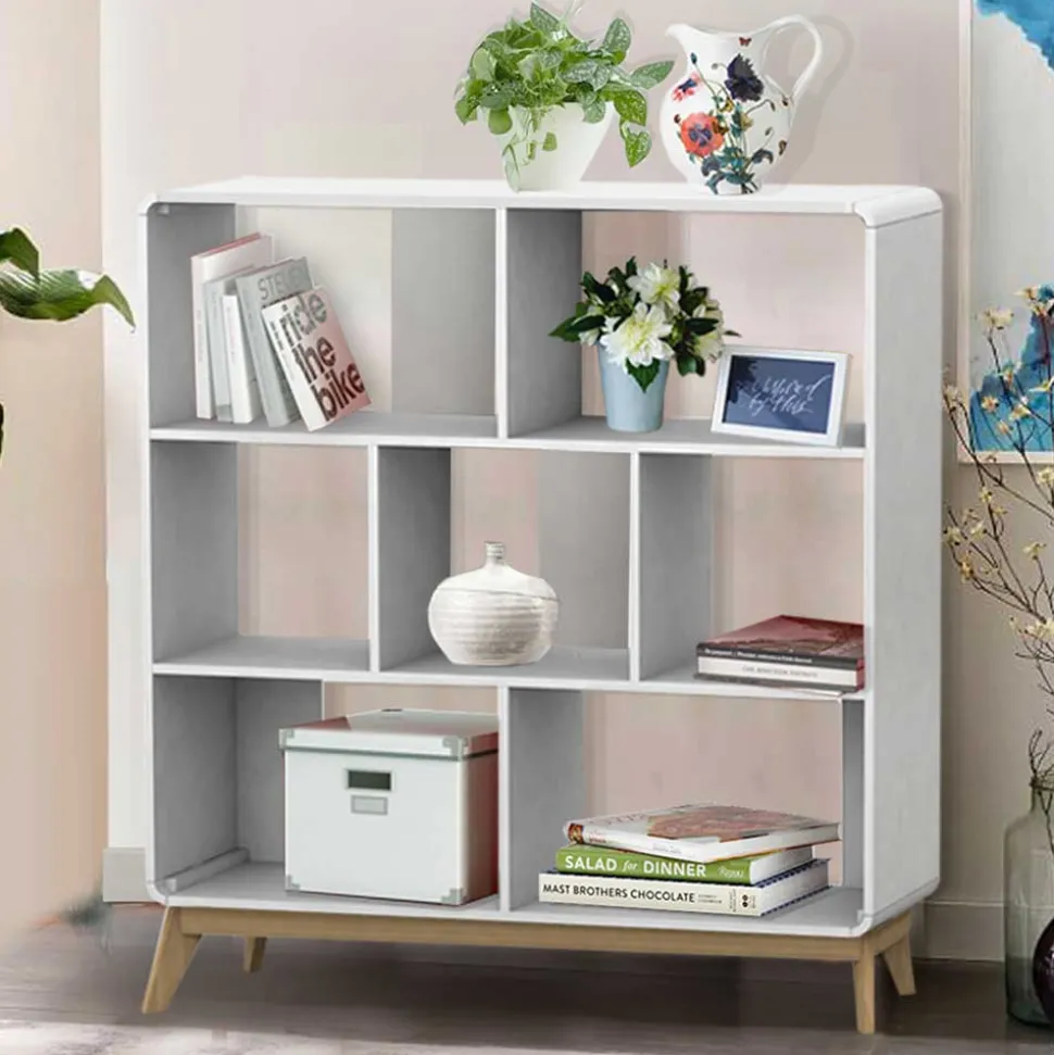 122x126x29 Scandi Regal mit abgerundeten Ecken - Kolreva