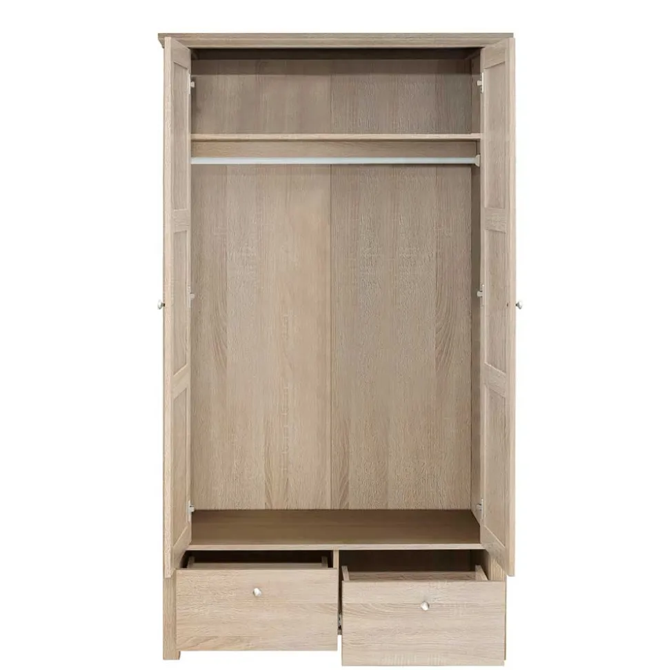100x180x55 Schlafzimmerschrank mit Schubladen & Türen - Restania