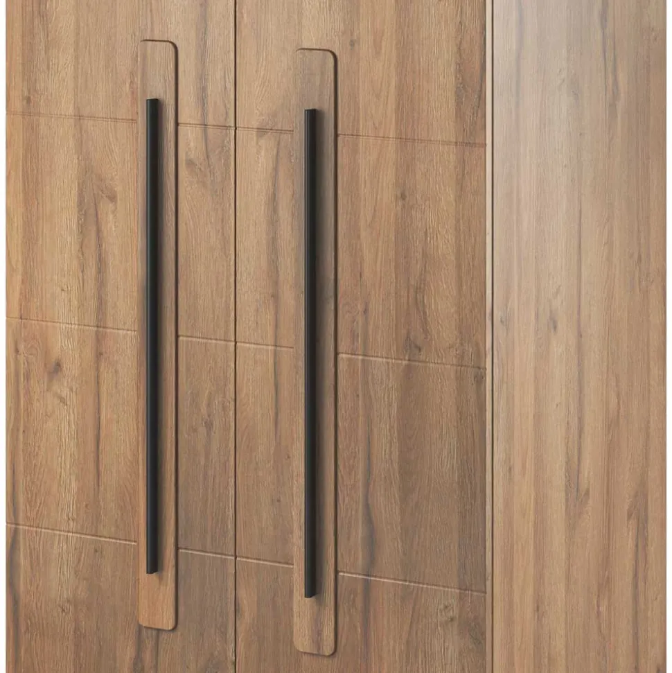 90x204x60 Schrank in Eiche Holzoptik - Aberdeen