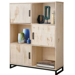 110x140x39 Schrank mit 3 Türen & 3 Fächern - Pseino
