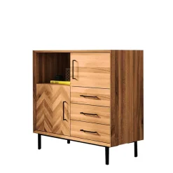 97x95x45 Schrank mit Fach & Schubladen & Türen - Kerfa