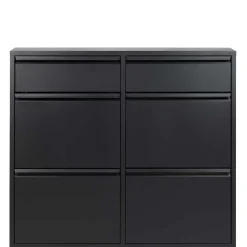 98x86x15 Schuh Stahlschrank in Schwarz - Ismena