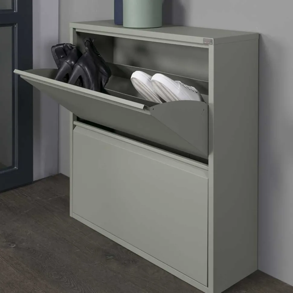 75x75x13 Schuhkipper aus Stahl in Graugrün - Laci