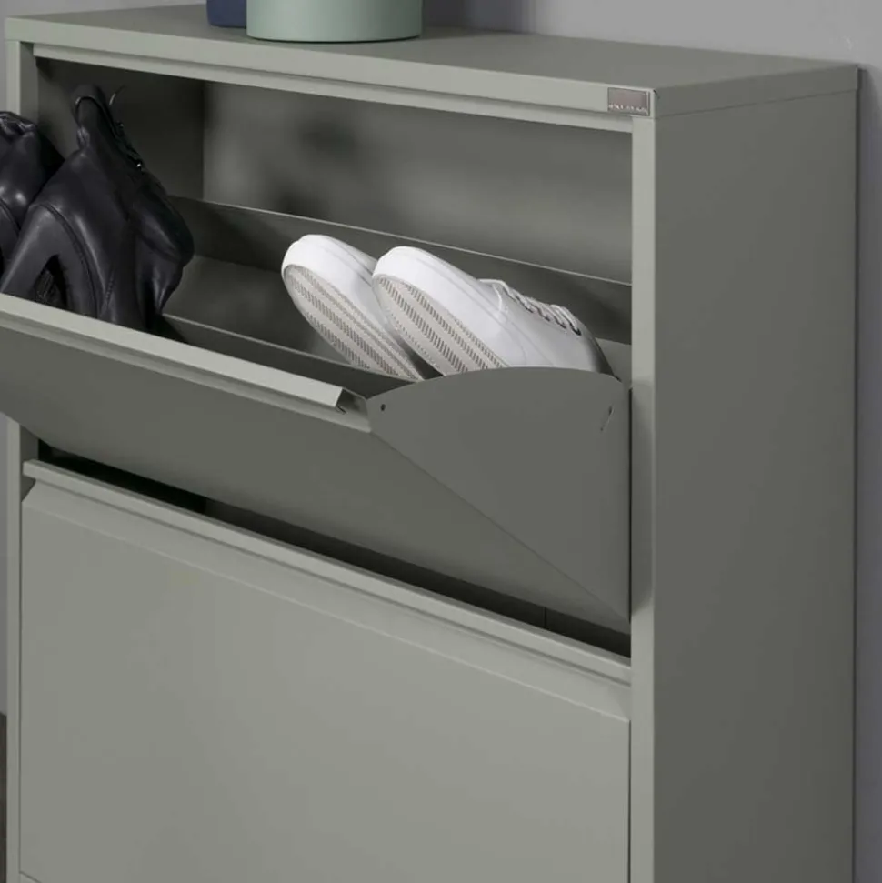 75x75x13 Schuhkipper aus Stahl in Graugrün - Laci