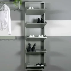 50x169x15 Schuhkipper in Graugrün - Bevania