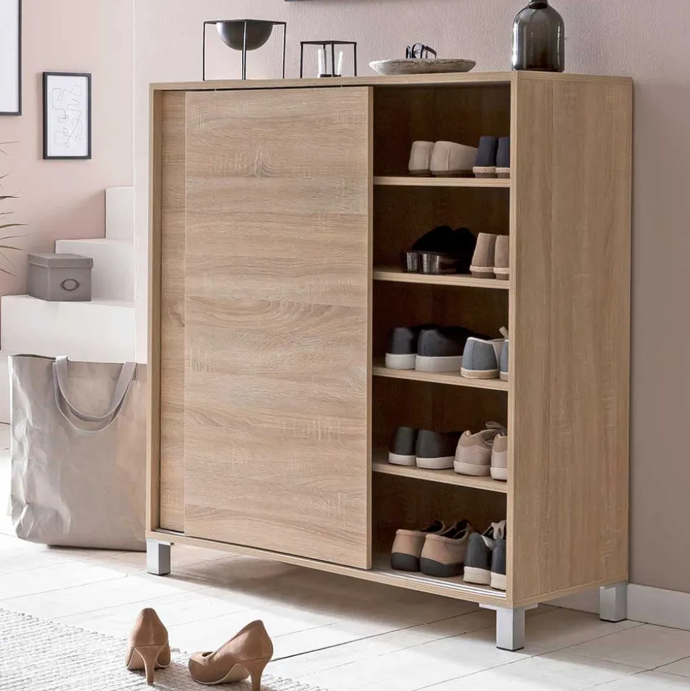 100x108x38 Schuhschrank mit Schiebetüren - Mavricara