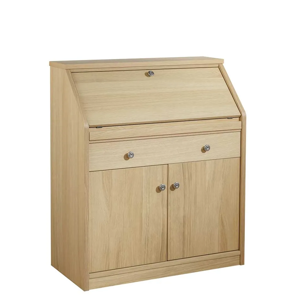 88x101x44 Sekretär mit Eiche Furnier - Bruce