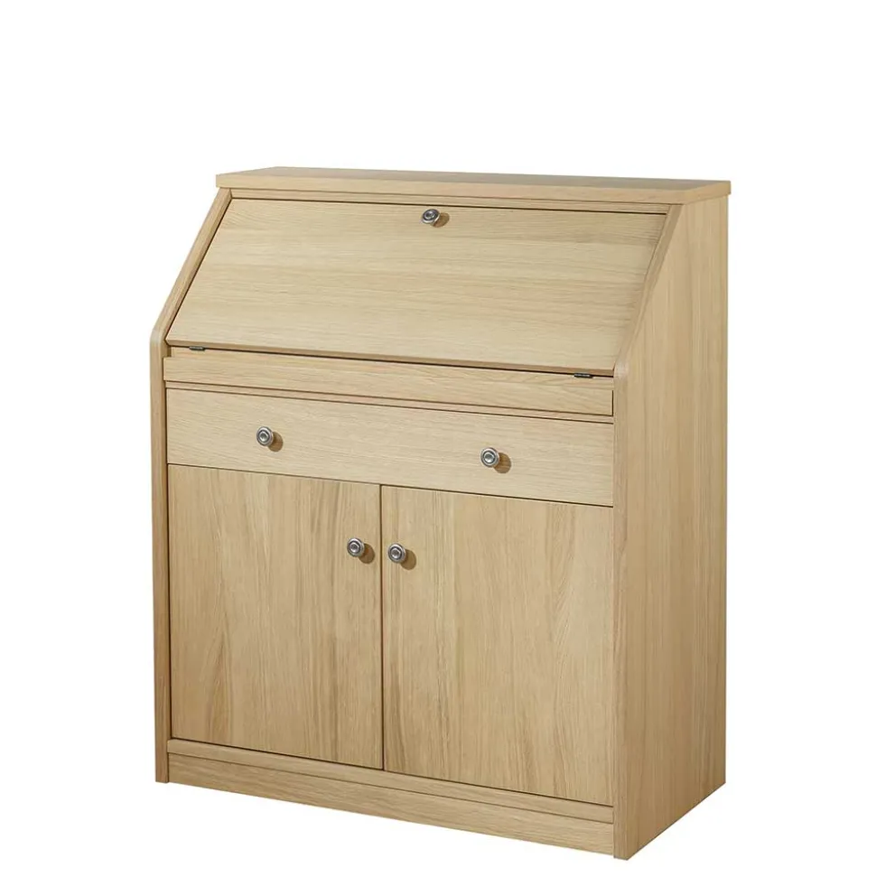 88x101x44 Sekretär mit Eiche Furnier - Bruce