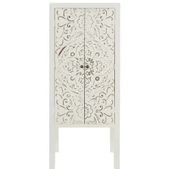 50x121x36 Shabby Chic Schrank mit Ornament Muster - Acacio