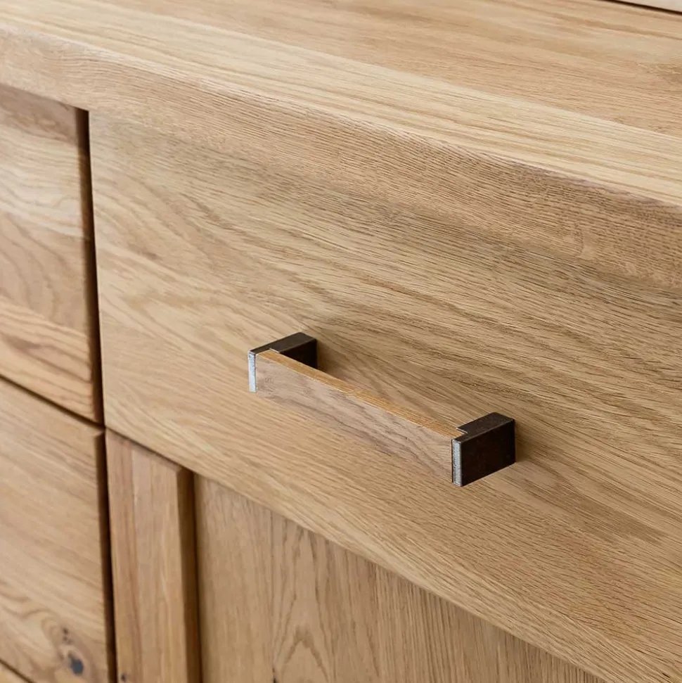 165x87x44 Sideboard in Asteiche auf Sockel - Zamron