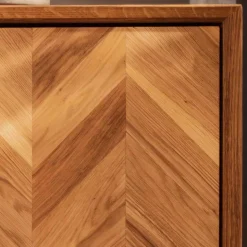 97x125x45 Skandi Highboard aus Wildeiche - Kerfa