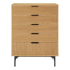 80x113x40 Skandi Hochkommode in Eiche - Piassona