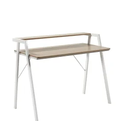 115x91x60 Skandi Schreibtisch mit Aufsatz - Shining