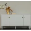 160x78x46 Skandi Sideboard 4-türig in Grau - Huvina