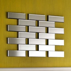 100x70x2 Spiegel in Ziegel Wand Design - Lennart