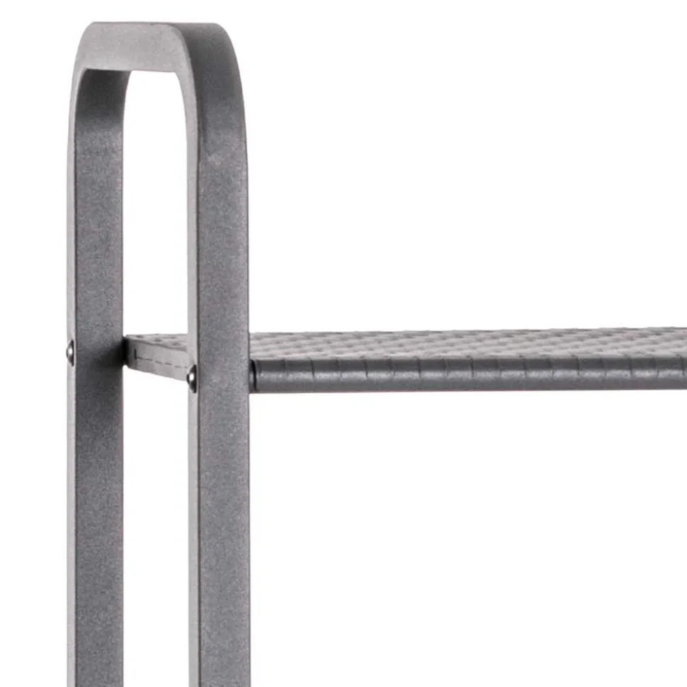 40x137x28 Stahlregal in Grau pulverbeschichtet - Nadiola