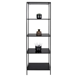 51x170x36 Stahlregal in Schwarz lackiert - Esbessa